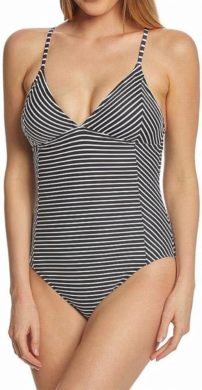 Speedo Women's Print Seamed One Piece Striped Size XL
